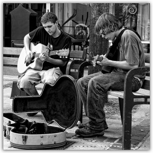 Basic guitar playing involves a high level of finger coordination skill.